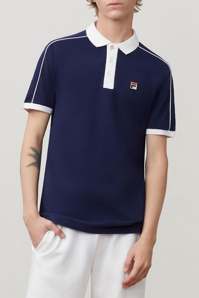 Polo Fila Barbati Bleumarin Klein UIYZ-75406